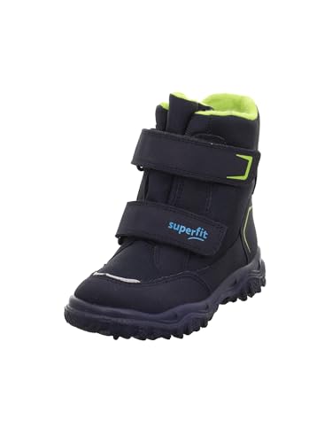 Superfit boys' HUSKY warm-lined Sympatex snow boots, BLUE/LIGHT GREEN 8000, 32 EU on sale